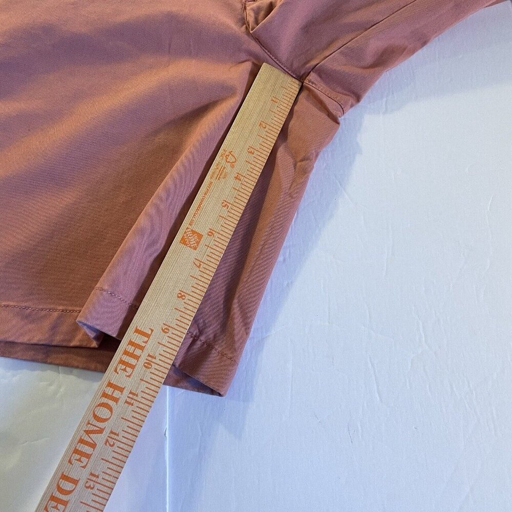 LL Bean Shorts Mens 40 Pink Lakewashed Chino Cotton Blend Comfort Golf Casual - Picture 9 of 9